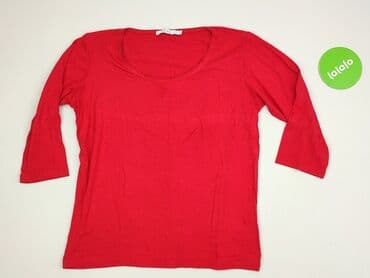 czerwone sukienki plus size: Women's blouse, size L (EU 40) — 2