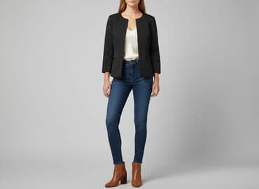 kurtka z frędzlami vinted: FRNCH, Marynarka damska, rozmiar S — 1