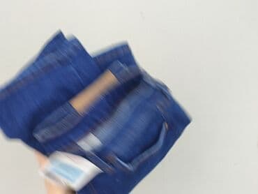 szerokie dżinsy z wysokim stanem: Denim, Jeansy damskie, S — 6