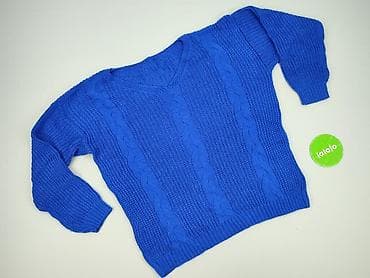 niebieski sweter: Sweter damski, rozmiar One size — 2