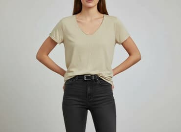 t shirt pod marynarkę: T-shirt damski, rozmiar S — 6