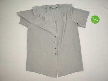 srebrne bluzki wieczorowe: Bluzka damska, rozmiar 5XL — 2