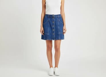 stradivarius spódniczka jeansowe: Stradivarius, Spódnica damska, rozmiar XS — 1