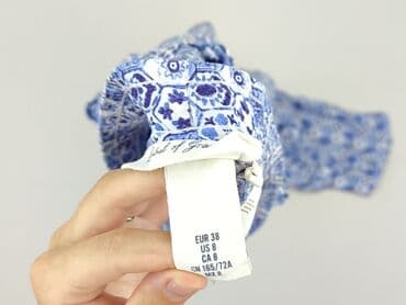 spodnie plus size: H&M, Material trousers for women, size M — 5