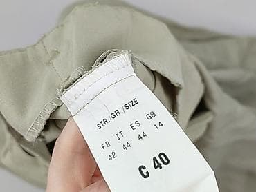 wide jeans: Spodnie materiałowe damskie, rozmiar S — 4