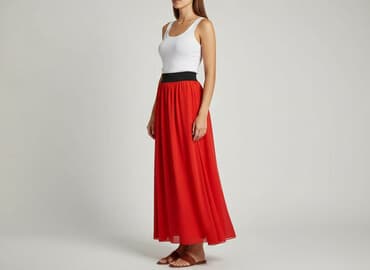 długie plisowane spódnice maxi: Spódnica damska, rozmiar S — 1