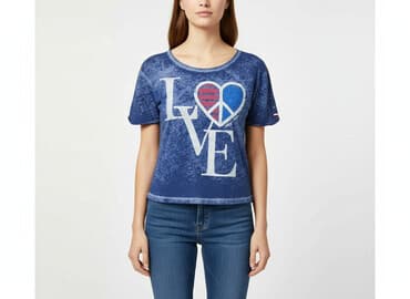 koszulki bez rękawów damskie tommy jeans: Tommy Hilfiger, T-shirt damski, rozmiar S — 1