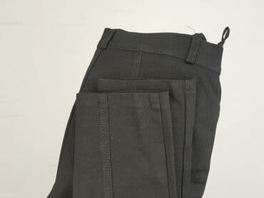 Women: Black, Material trousers for women, size L (EU 40) — 5