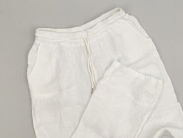 białe lniane spodnie zara: Spodnie materiałowe damskie, rozmiar S — 1