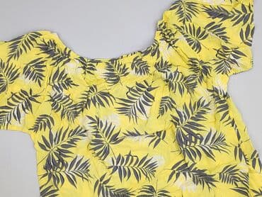 bluzka żółta w czarne paski: Zizzi, Bluzka damska, rozmiar S — 1