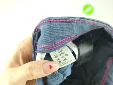 rajstopy czarne z wzorami: Jeans, 10 years, 140, condition - Very good — 4