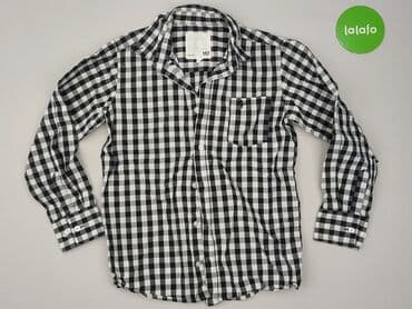 sinsay golf: Shirt 12 years, condition - Very good, pattern - Cell, color - Black — 2