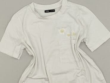 koszulka z kwiatkiem new yorker: Sinsay, T-shirt damski, rozmiar 2XS — 1