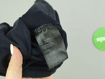 czarne t shirty w serek damskie: H&M, T-shirt damski, rozmiar XS — 4