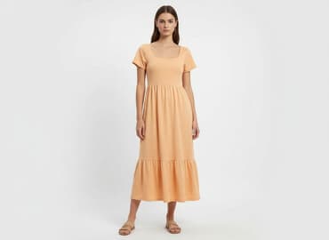 sinsay pomarańczowa sukienka: Sinsay, Sukienka damska, rozmiar XS — 1