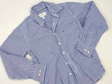 cropp koszulka oversize: Shirt 11 years, condition - Very good, pattern - Cell, color - Blue — 1