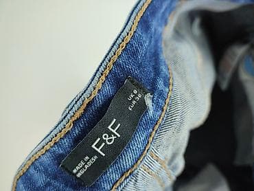 jeansy wysoki stan: F&F, Jeansy damskie, rozmiar S — 4