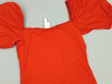 bluzka z bufiastymi rekawami: H&M, Top damski, rozmiar S — 1