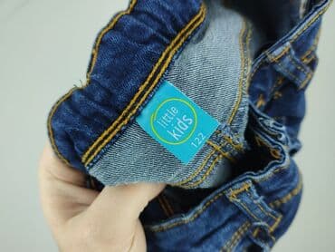 sweter open shoulder: Spodnie jeansowe, Little kids, 7 lat, 122, stan - Idealny — 4