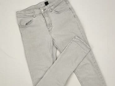 woskowane spodnie stradivarius: Spodnie jeansowe, H&M, 13 lat, 152/158, stan - Bardzo dobry — 1