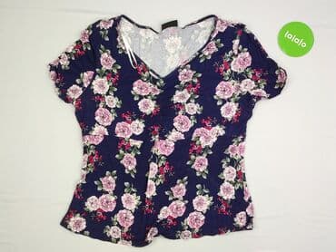 bluzki pod marynarkę plus size: Janina, Women's blouse, size 3XL (EU 46) — 2