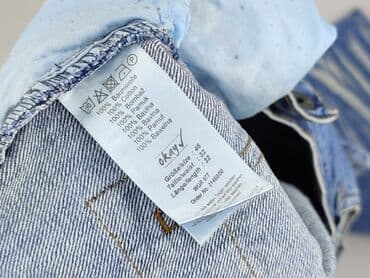 biale jeansy szerokie: Okay, Jeansy damskie, rozmiar L — 4