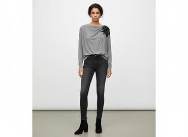 sweter z odkrytymi ramionami zara: Zara, Sweter damski, rozmiar M — 6