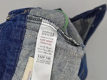 dunnes clothes: Dziecięca kurtka jeansowa, 10 lat, 134-140 cm, Marks & Spencer, stan - Bardzo dobry — 4