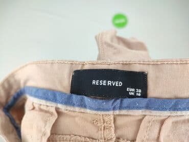 krótkie chinosy damskie: Reserved, Spodnie materiałowe damskie, rozmiar M — 4