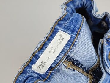 zara spodenki lniane: Spodnie jeansowe, Zara, 7 lat, 122, stan - Idealny — 4