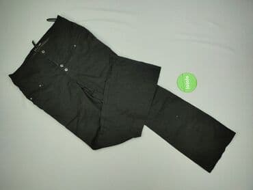 czarne jeansy pull bear: RAINBOW, Spodnie materiałowe damskie, rozmiar L — 2