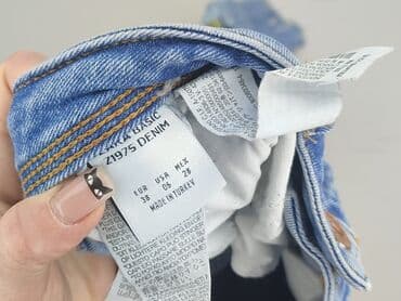 zara spodnie o kroju full length: Zara, Jeansy damskie, rozmiar M — 4