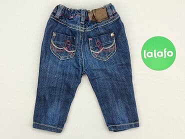 newbe sukienki: Denim pants, 6-9 months, condition - Very good — 3