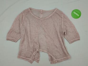 sweter piórkowy na drutach: Bluzka damska, rozmiar M — 2