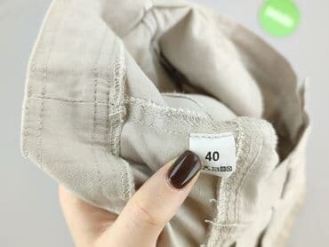 beżowe spodnie new yorker: Spodnie materiałowe damskie, rozmiar L — 4