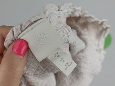 bluzki z gumką na dole plus size: H&M, T-shirt damski, rozmiar M — 5