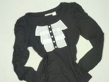 czarne bluzki rekaw 3 4: Bluzka damska, rozmiar S — 1