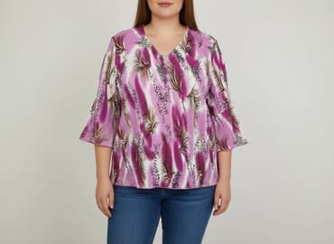 koszula damska z piórami: Жіноча блуза, розмір 3XL — 1