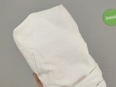 spodnie z wysokim stanem dla niskich: Denim, Szorty damskie, M — 7