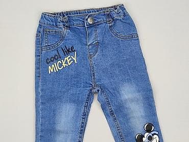 chicaca dresy: Spodnie jeansowe, Disney, 12-18 miesięcy, stan - Bardzo dobry — 1