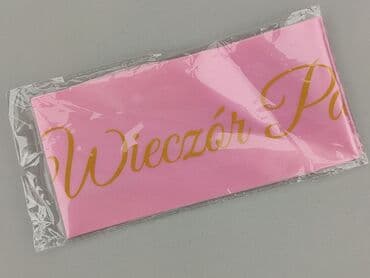 pepco torby swiateczne: Różowa szarfa z napisem "Wieczór Panieński" w złotym kolorze. Idealny — 1