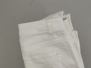 biale szerokie jeansy: One Love, Jeansy damskie, rozmiar M — 6