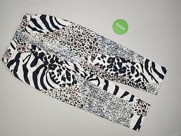 spodnie panterka pull and bear: Spodnie materiałowe damskie, rozmiar M — 3