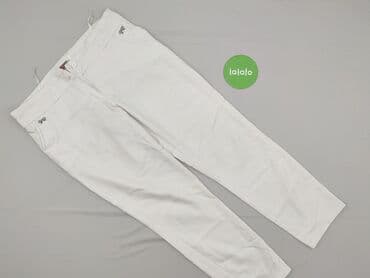 biale szerokie jeansy: Spodnie materiałowe damskie, rozmiar M — 2