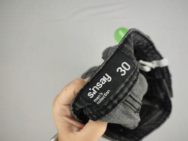 sinsay czarne spodnie z wysokim stanem: Jeansy dla mężczyzn — 4