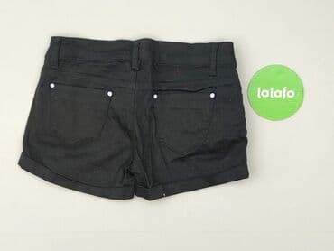 krótkie spodenki z wysokim stanem czarne: Szorty damskie, rozmiar S — 4