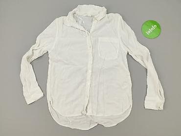 hermes biale klapki: H&M, Koszula damska, rozmiar XS — 2