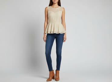 koszulka na ramiączkach jedwabna: Miss Selfridge, T-shirt damski, rozmiar M — 7