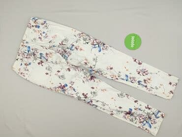 spodnie cyfrowa flora: Spodnie materiałowe damskie, rozmiar S — 3