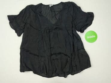 czarne bluzki rekaw 3 4: Bluzka damska, rozmiar M — 2